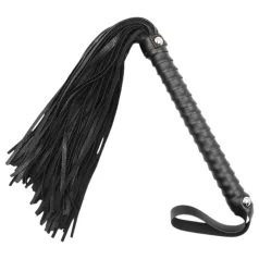 Latetobed - textúrált ostor (fekete, 48 cm)
