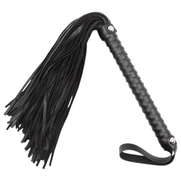 Latetobed - textúrált ostor - fekete (48cm)