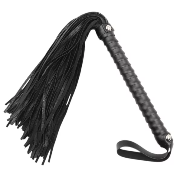 Latetobed - textúrált ostor (fekete, 48 cm)