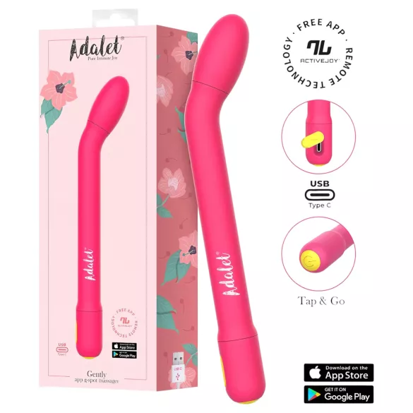 Adalet Gently - okos G-pont és prosztata vibrátor (pink)