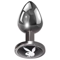 Playboy Tux - butt plug - kicsi (ezüst)