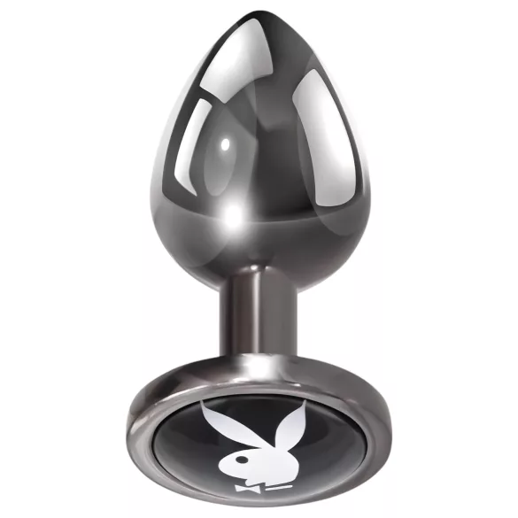 Playboy Tux - butt plug - kicsi (ezüst)
