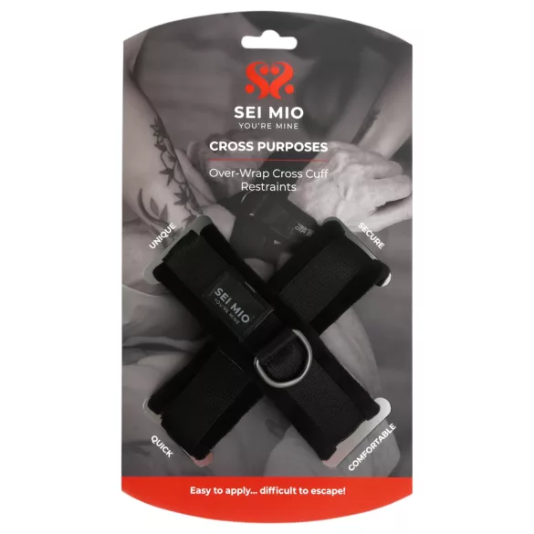 Sei Mio - kereszt bilincs (fekete)