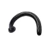 Hosed Spiral Anal Snake 19 - tapadókorongos anál dildó (fekete)