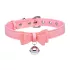 Master Series Golden Kitty - masnis nyakörv csengővel (pink)