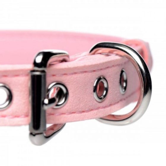 Master Series Golden Kitty - nyakörv masnival és csengettyűvel (pink)