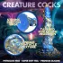 Creature Cocks Kraken - spirál polipkar dildó - 21 cm (arany-kék)