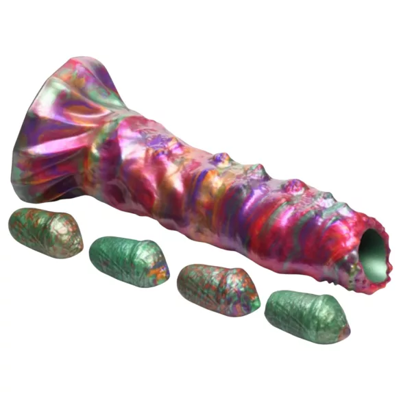 Creature Cocks Larva - ovipozitor űrlény dildó (szivárvány)
