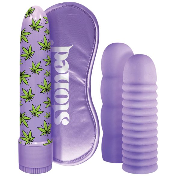 Stoner Bonga Bunga - rúd vibrátor szett (4 részes) - lila
