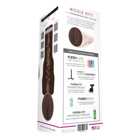 Fleshlight Nicole Kitt Purrrrrfection - maszturbátor - vagina