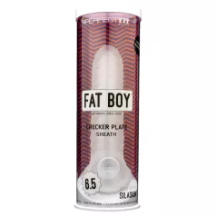 Fat Boy Checker Box - péniszköpeny (17cm) - fehér