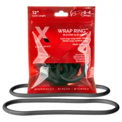   Perfect Fit Slim Wrap 12 - vékony péniszgyűrű - fekete (30cm)