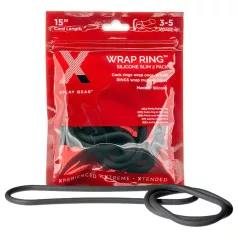   Perfect Fit Slim Wrap 15 - vékony péniszgyűrű - fekete (38cm)