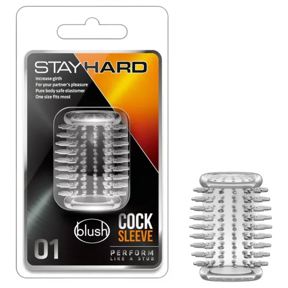 Stay Hard - tüskés péniszmandzsetta (átlátszó)