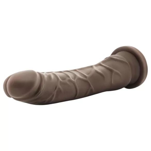 Dr. Skin 8,5 - tapadókorongos élethű dildó - barna (20,5cm)