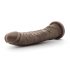 Dr. Skin 8,5 - tapadókorongos élethű dildó - barna (20,5cm)