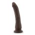 Dr. Skin 8,5 - tapadókorongos élethű dildó - barna (20,5cm)