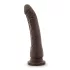 Dr. Skin 8,5 - tapadókorongos élethű dildó - barna (20,5cm)