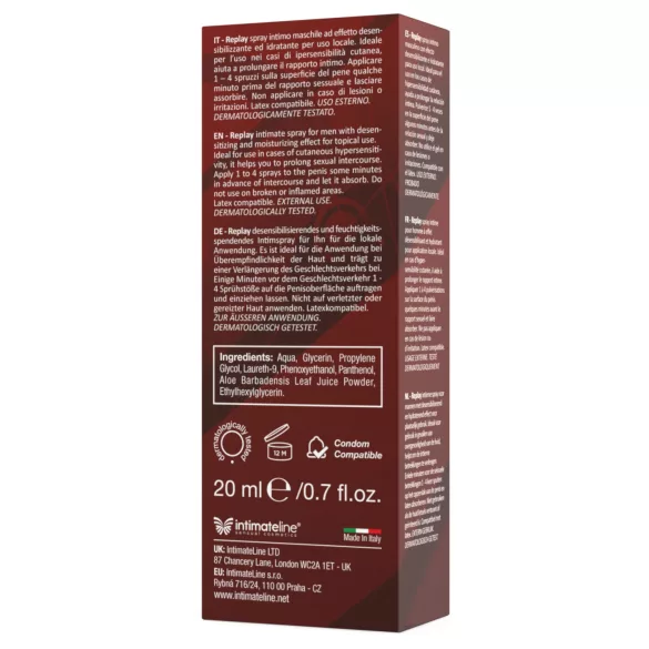 Intimateline Replay - késleltető spray férfiaknak (20ml)