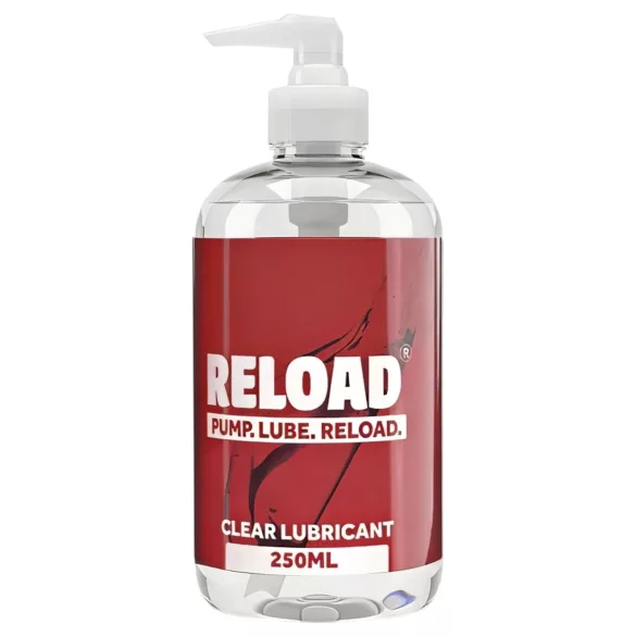 Reload - átlátszó vízbázisú síkosító pumpás flakonban (250ml)