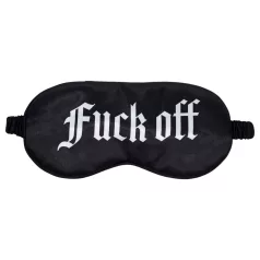   Ouch! - Fuck Off" feliratos szatén szemmaszk (fekete)"