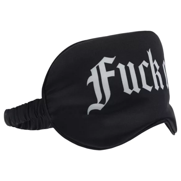 Ouch! - Fuck Off" feliratos szatén szemmaszk (fekete)"