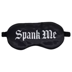   Ouch! - Spank Me" feliratos szatén szemmaszk (fekete)"