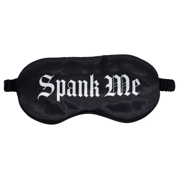 Ouch! - Spank Me" feliratos szatén szemmaszk (fekete)"