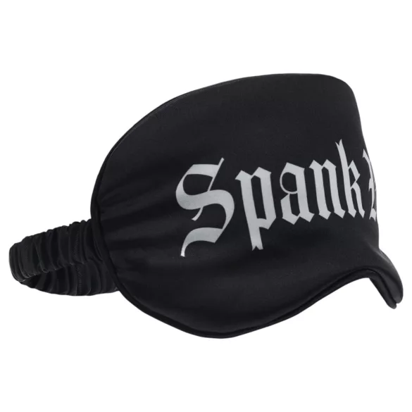 Ouch! - Spank Me" feliratos szatén szemmaszk (fekete)"