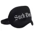 Ouch! - Suck Don't Bite" feliratos szatén szemmaszk (fekete)"