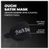 Ouch! - Suck Don't Bite" feliratos szatén szemmaszk (fekete)"