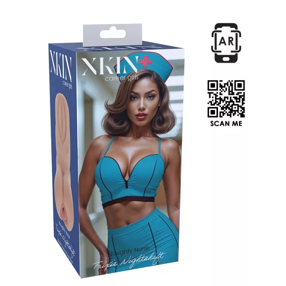 XKIN Naughty Nurse Trixie - élethű műpunci maszturbátor (testszínű)