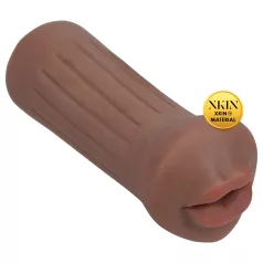   XKIN - élethű műszáj maszturbátor férfiaknak - S méret (barna)