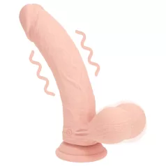   RealRock - dupla sűrűségű élethű vibrátor (testszínű) - 18 cm