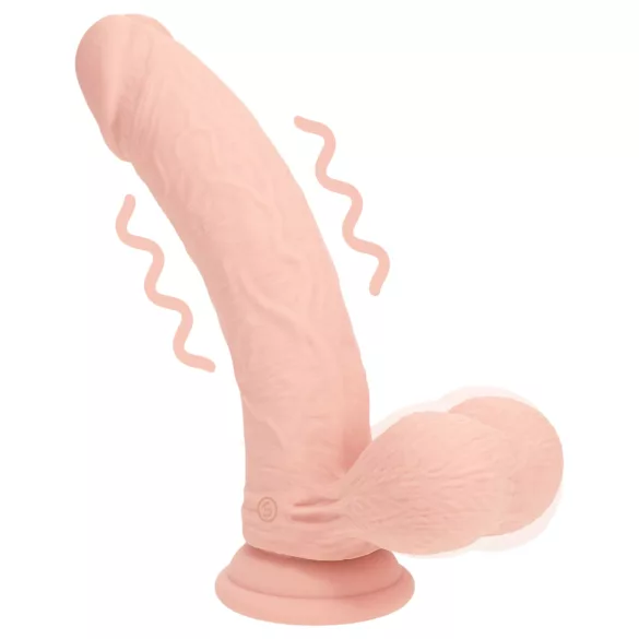 RealRock - dupla sűrűségű élethű vibrátor (testszínű) - 20 cm