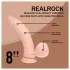 RealRock - dupla sűrűségű élethű vibrátor (testszínű) - 20 cm