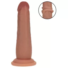   RealRock - dupla sűrűségű élethű dildó (napbarnított, 15,5 cm)
