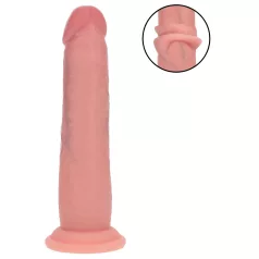   RealRock - dupla sűrűségű élethű dildó (testszínű, 18,5 cm)
