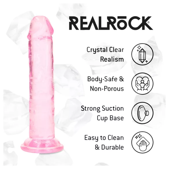 RealRock - élethű dildó tapadókoronggal (rózsaszín) - 12,7 cm