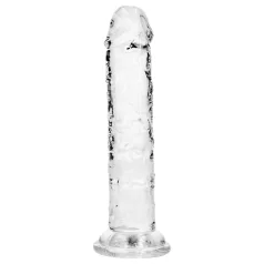   RealRock - élethű dildó tapadókoronggal (átlátszó) - 12,7 cm