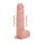 REALROCK - tapadókorongos vibrátor - natúr (18cm)