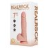 REALROCK - tapadókorongos vibrátor - natúr (18cm)