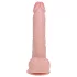 RealRock - tapadókorongos vibrátor (natúr, 18 cm)