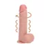 RealRock - forgó vibrátor (natúr, 20,5 cm)
