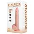 REALROCK - tapadókorongos lökő vibrátor - natúr (20,5cm)