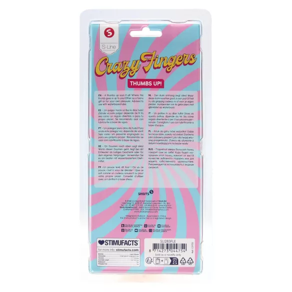 S-Line - hüvelykujj dildó (natúr)