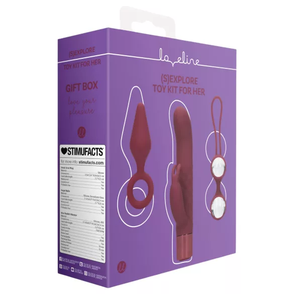 Loveline (S)Explore Toy Kit for Her - 3 részes erotikus ajándékszett nőknek
