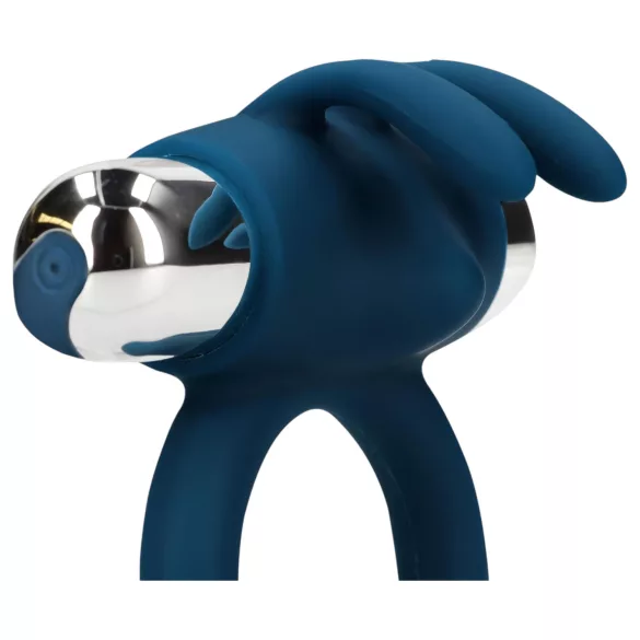 Loveline - nyuszis vibrációs péniszgyűrű (kék)