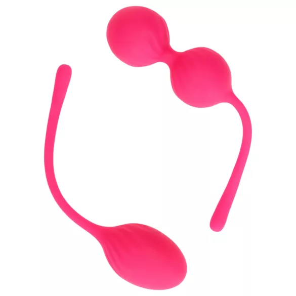 Loveline - súlyozott kegel golyó szett - 2 részes (pink)
