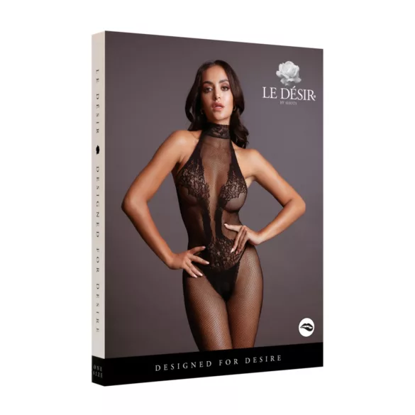 Le Désir - csipkés necc overál - (fekete) - S-XL